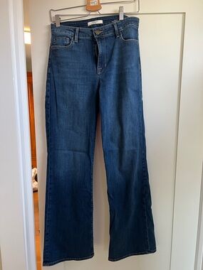 Fidelity Blue Wide-Leg Flare Jeans